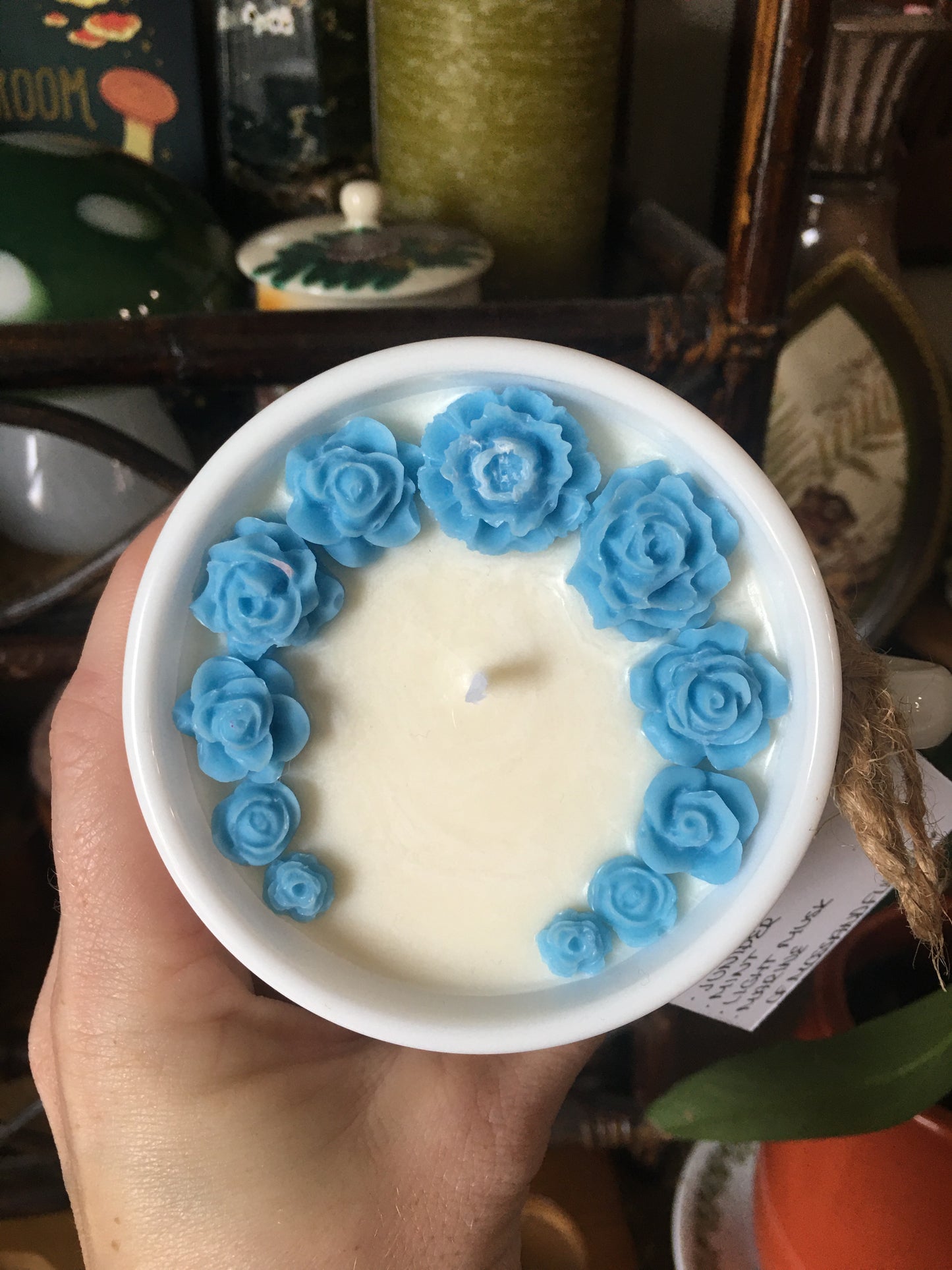 “seaside” corelle/corningware coffee cup candle