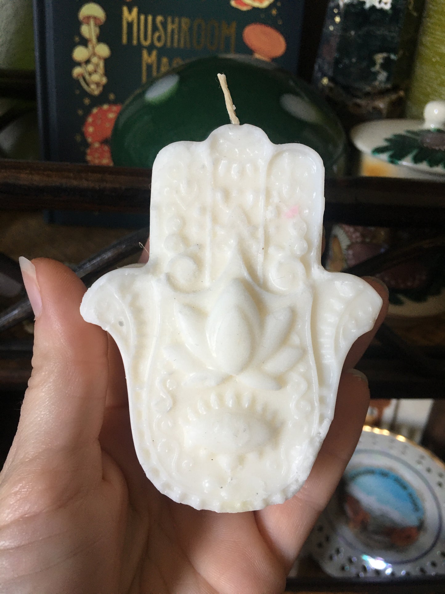 intention hamsa hand candles