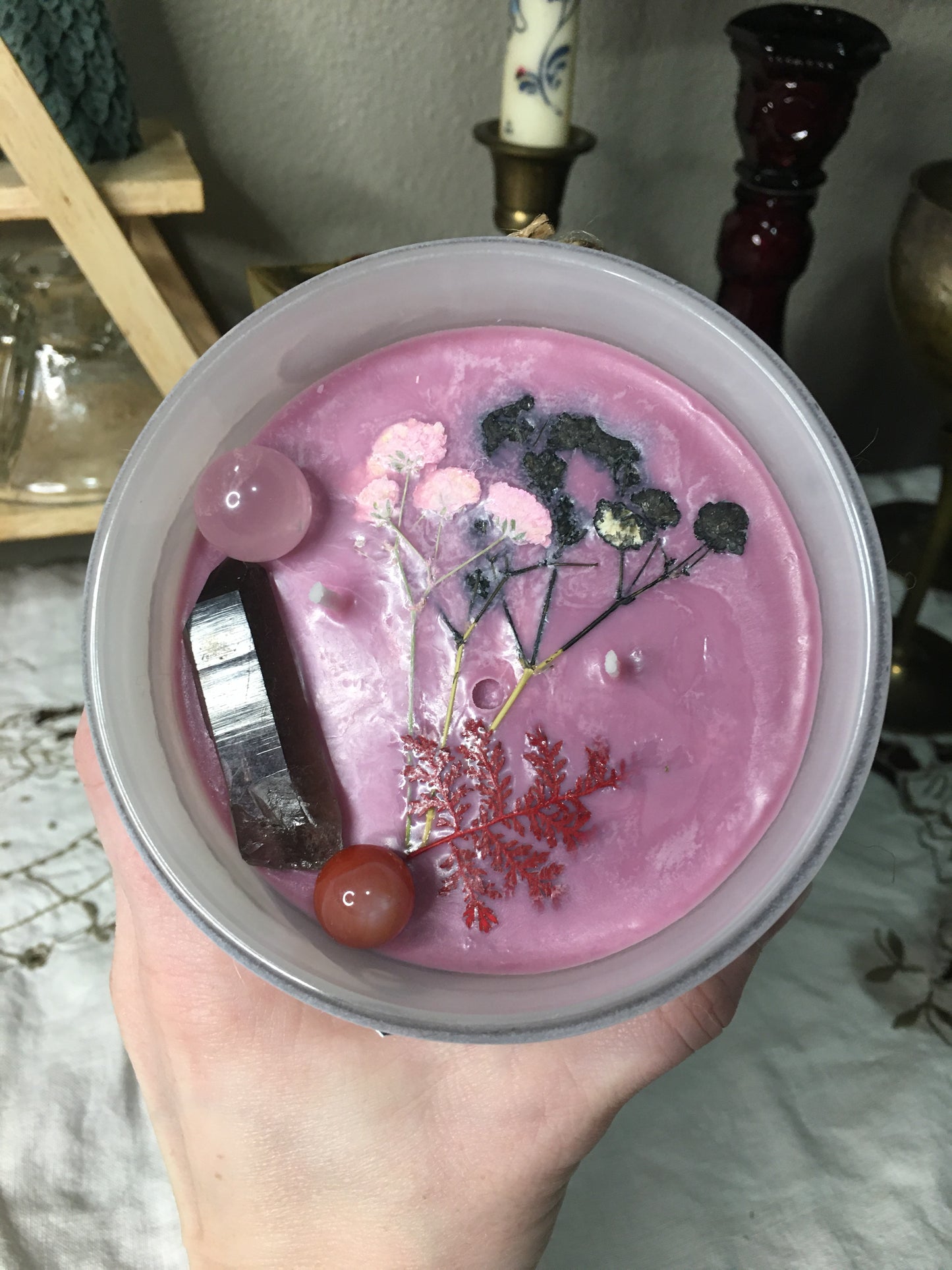 “frosted pomegranate” candle