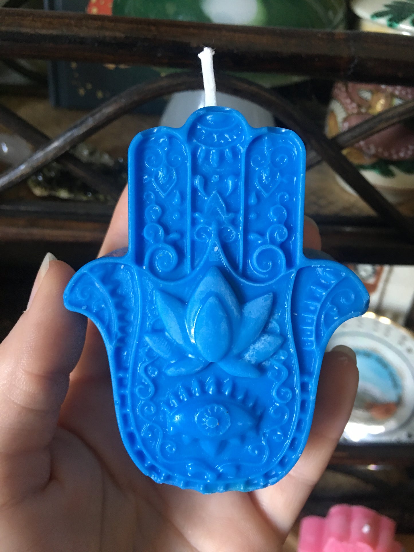 intention hamsa hand candles