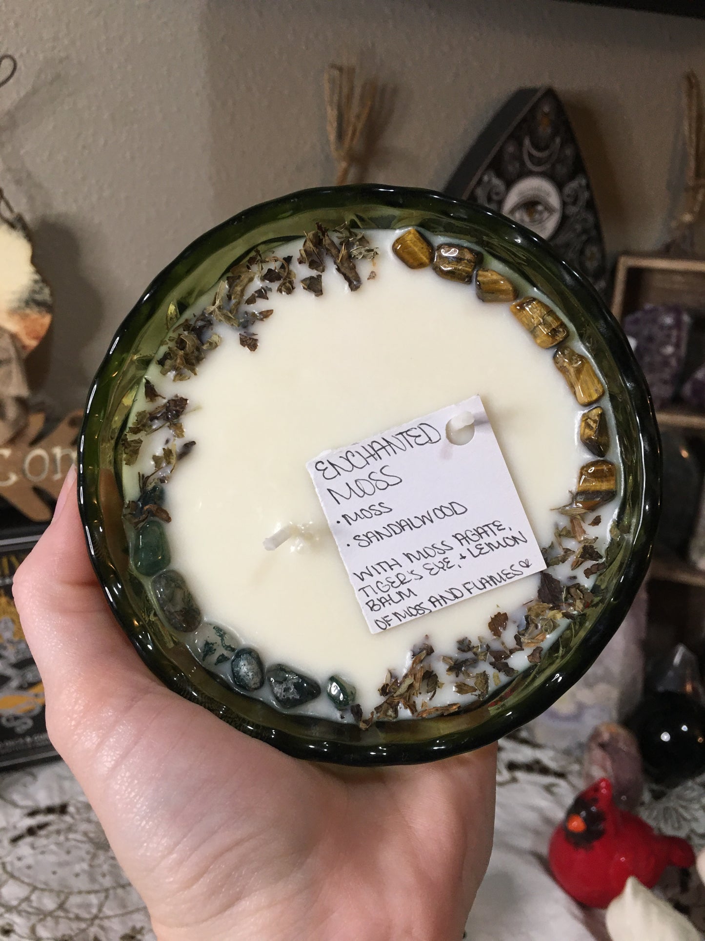 “enchanted moss” candle