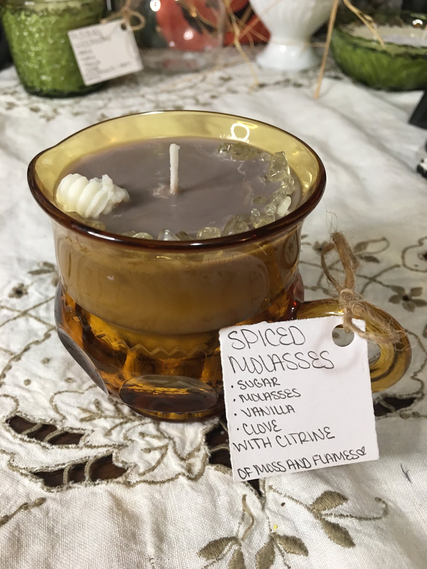 “spiced molasses” candle