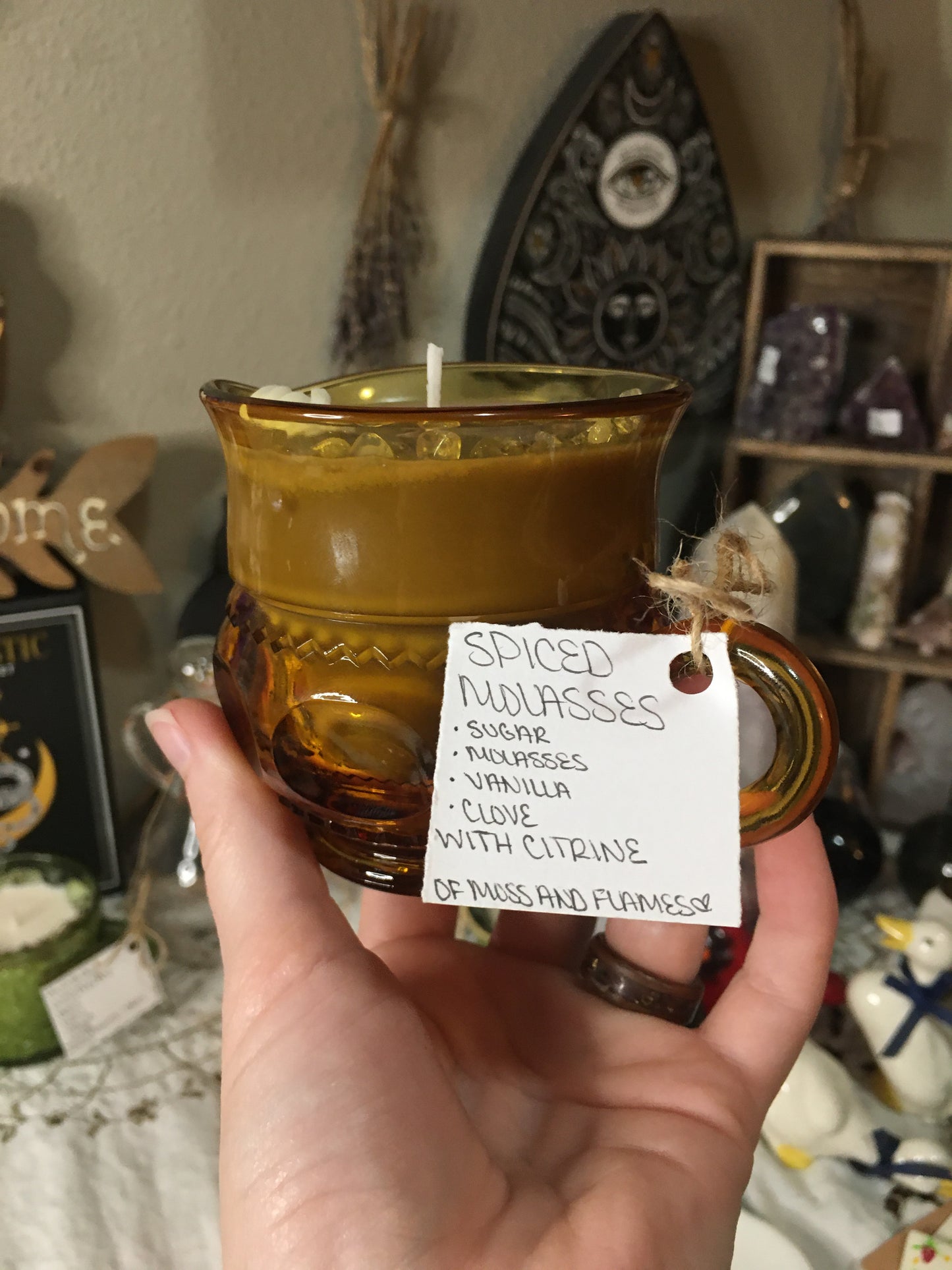 “spiced molasses” candle