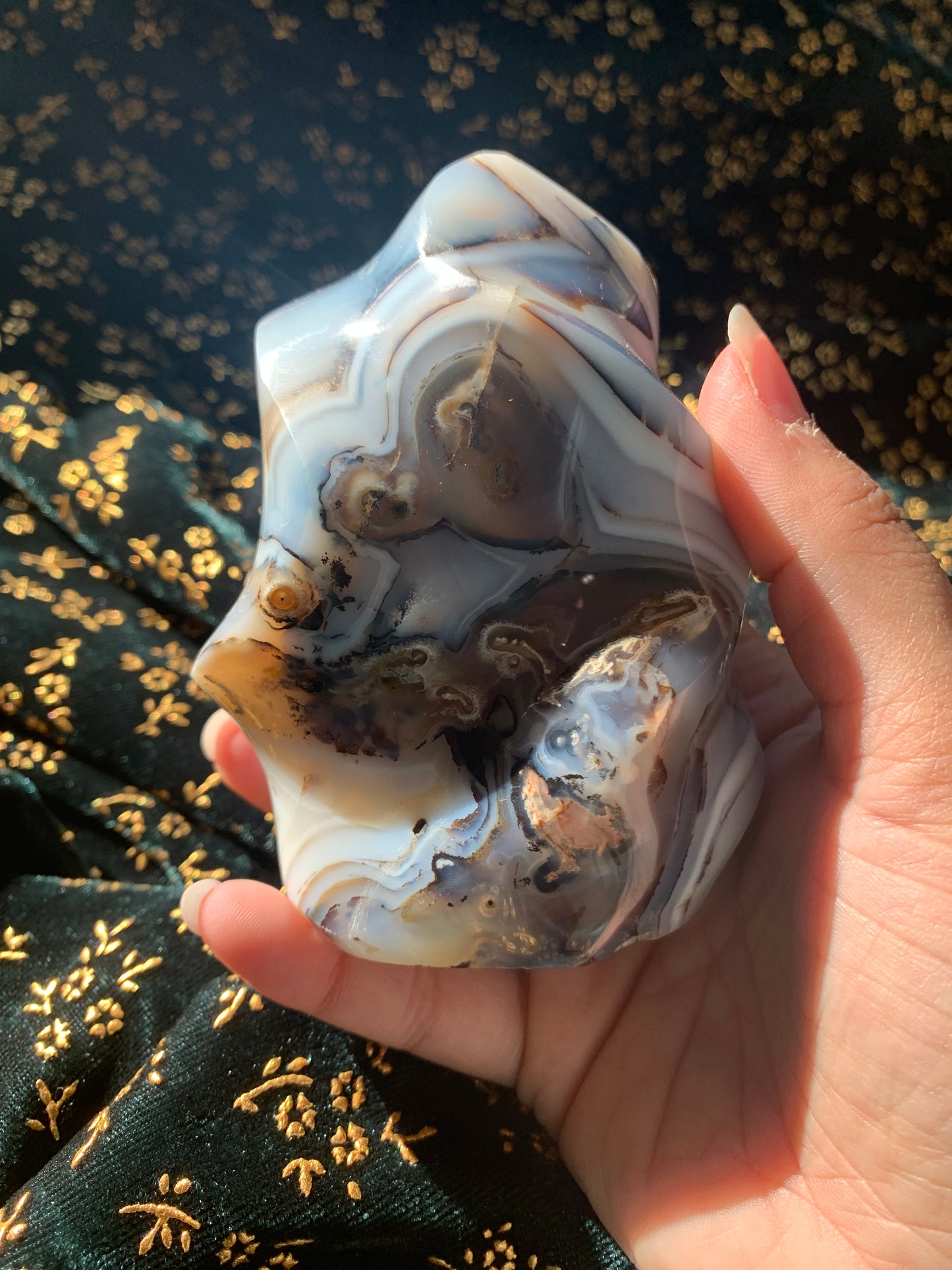 banded agate flame