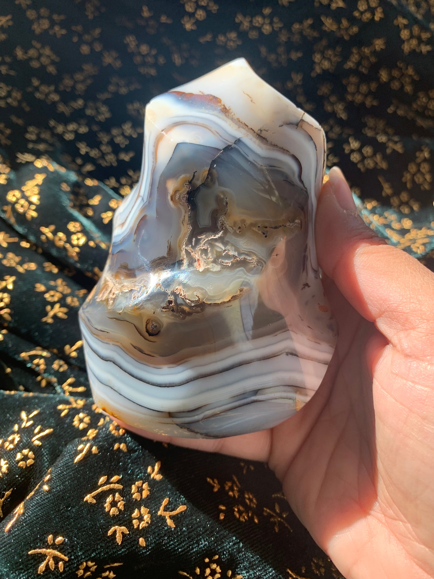 banded agate flame