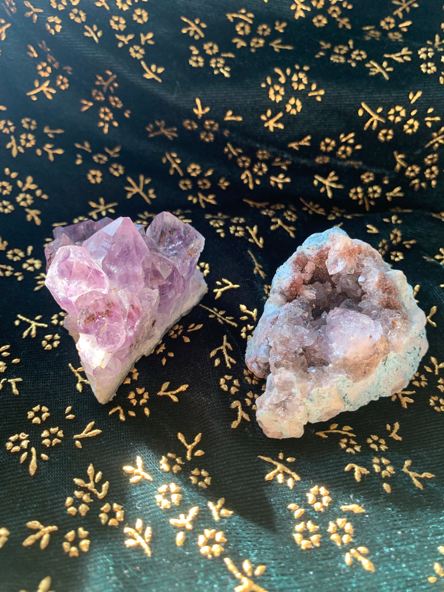 amethyst clusters