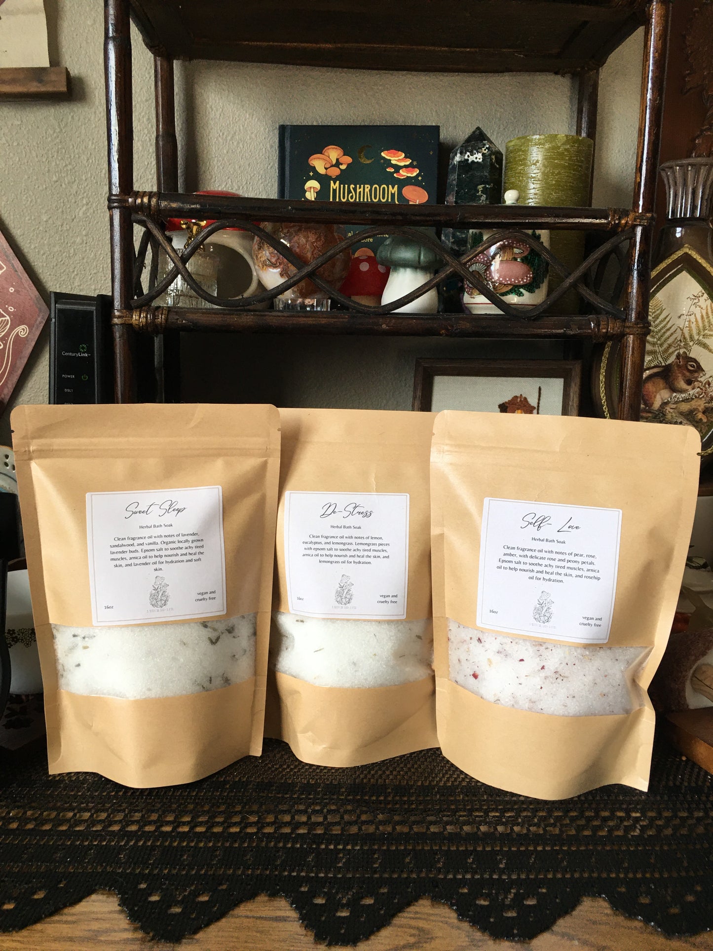 herbal intention epsom salt soak
