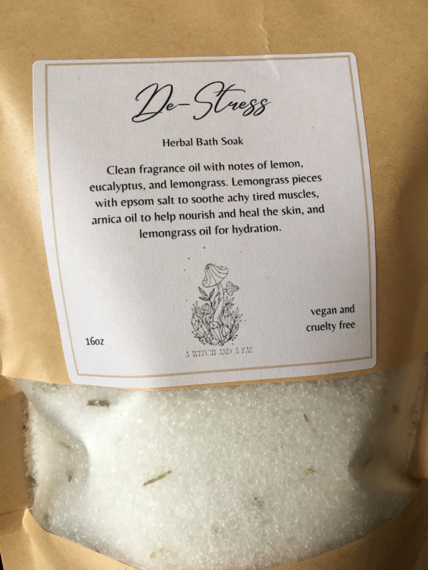 herbal intention epsom salt soak