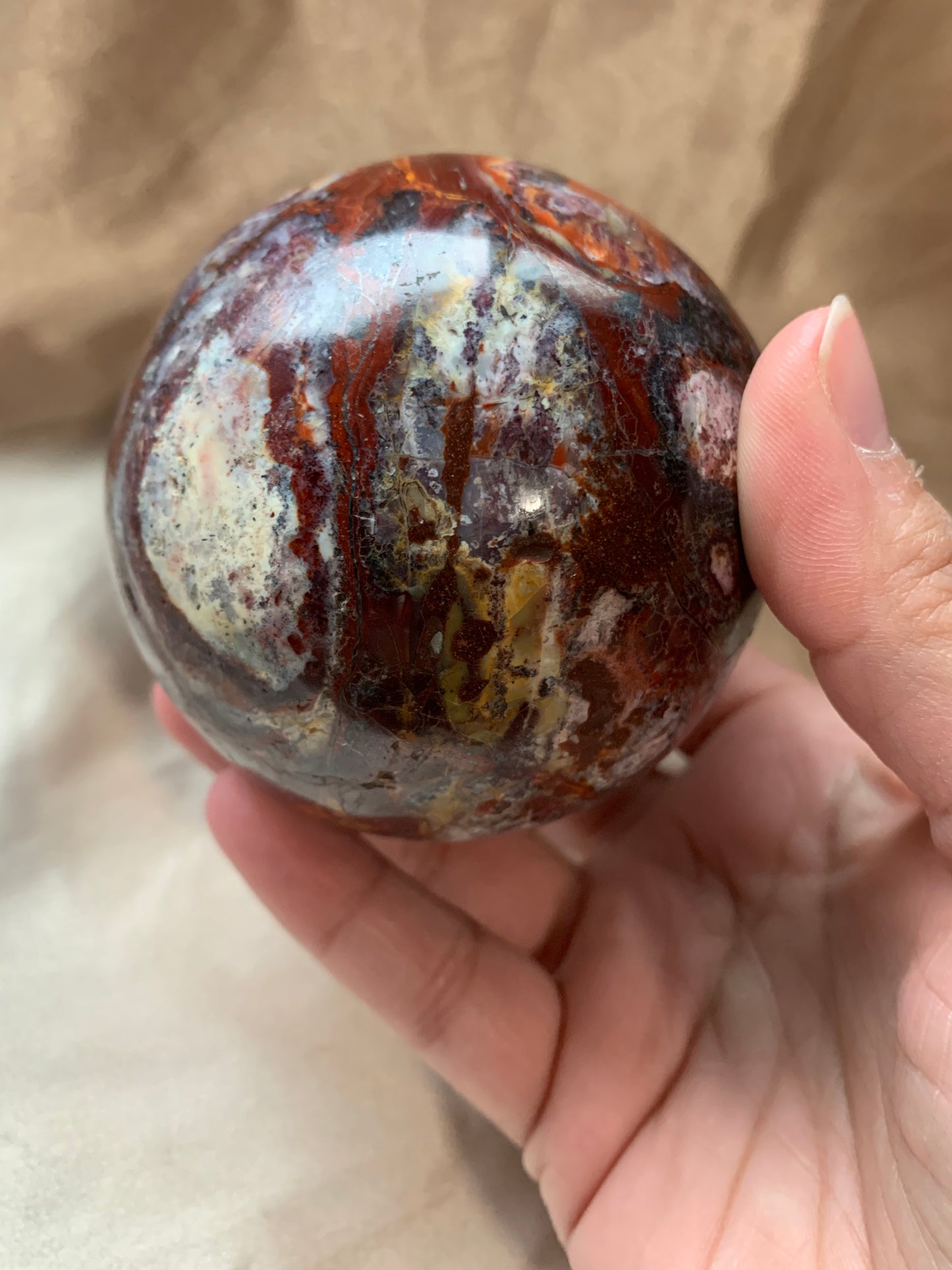 mookaite jasper sphere