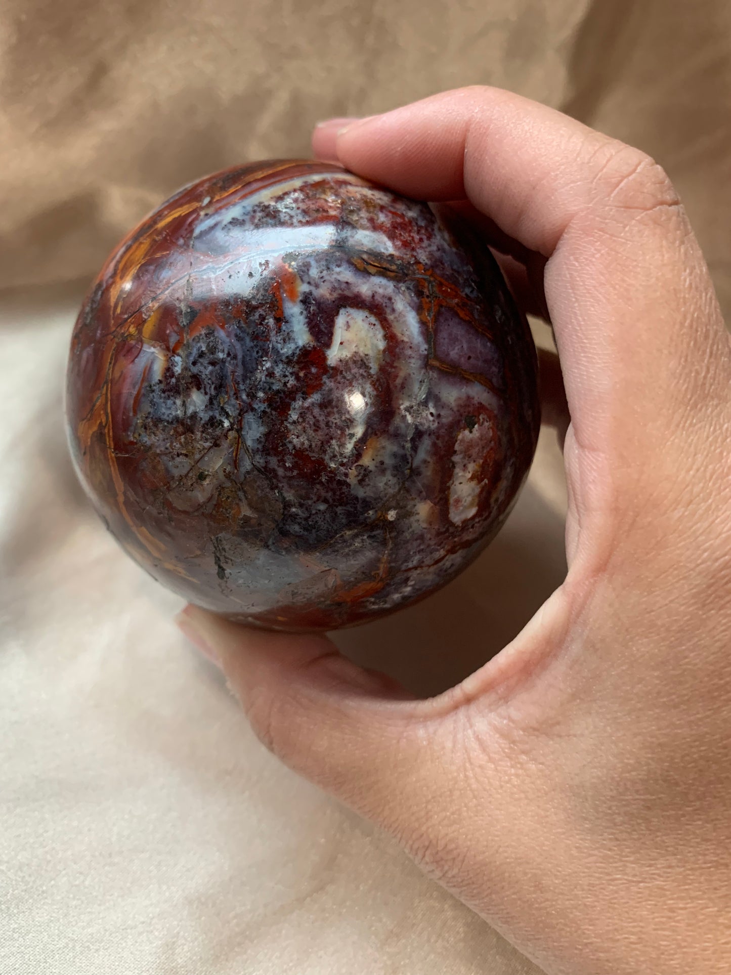 mookaite jasper sphere