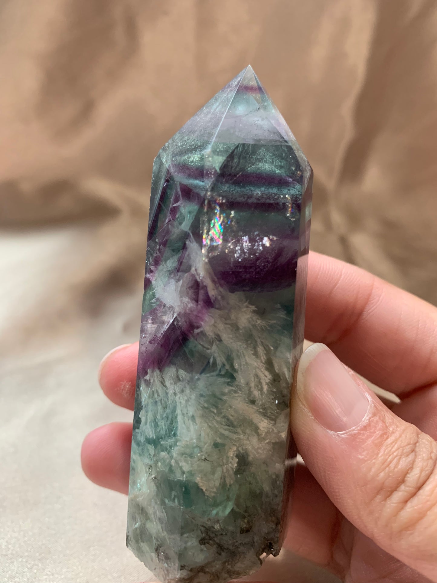 feather fluorite tower