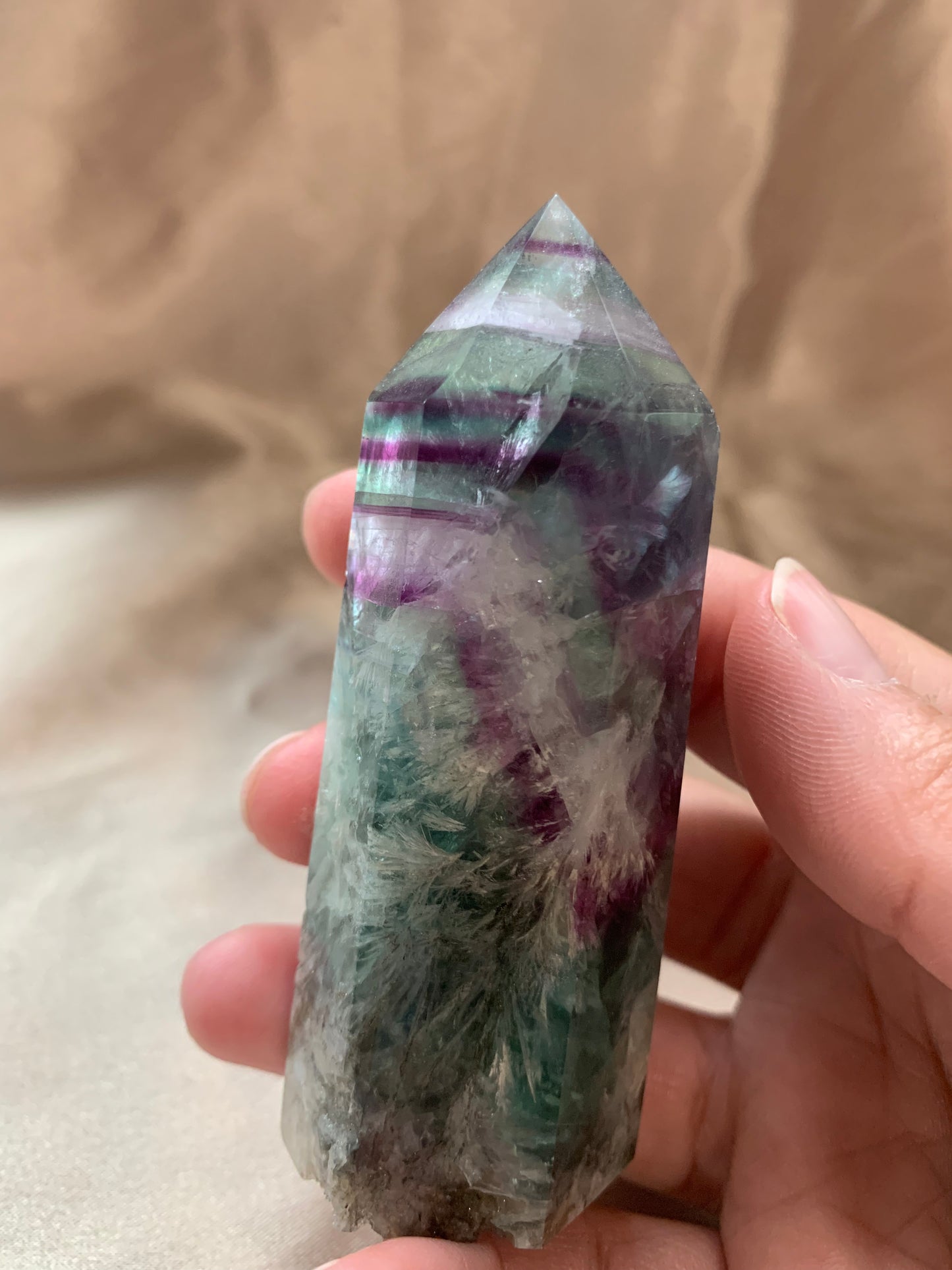 feather fluorite tower