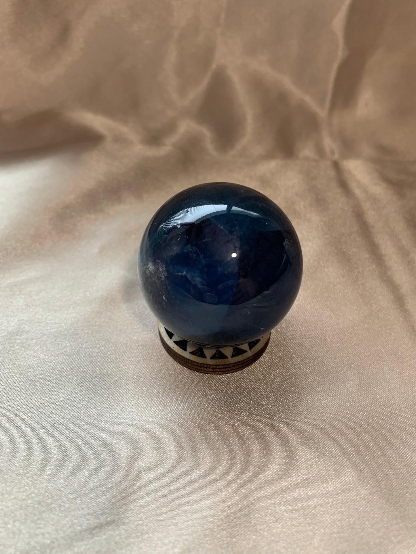 blue fluorite sphere