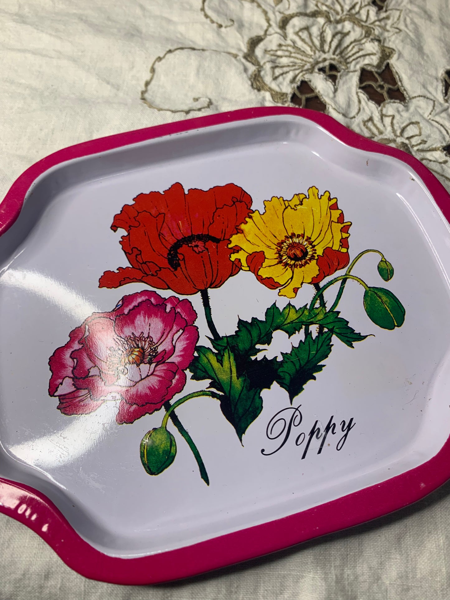 vintage tin trays