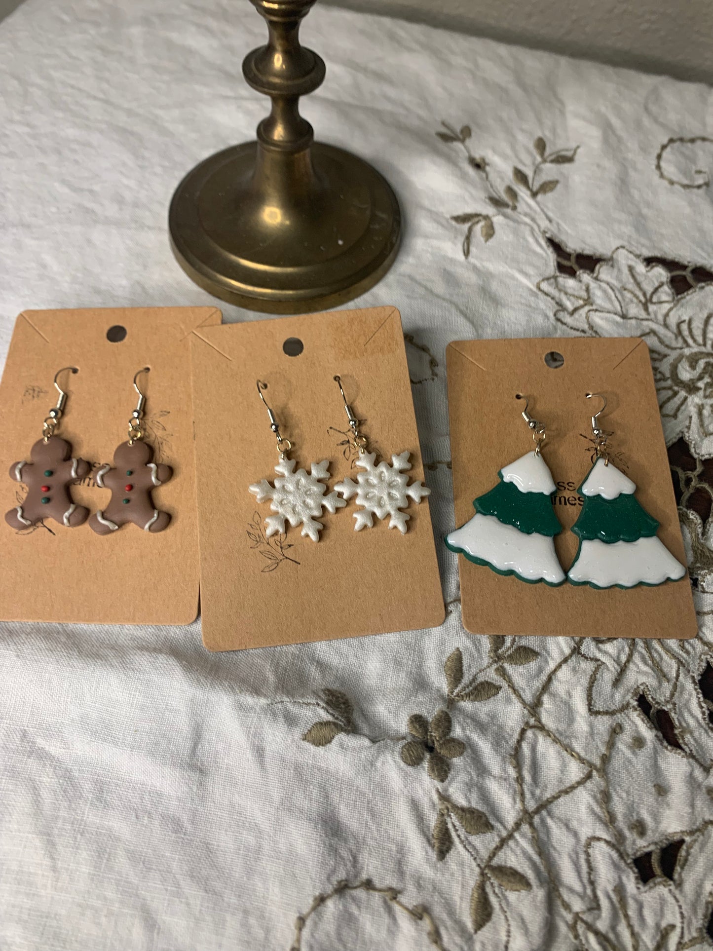 winter earrings