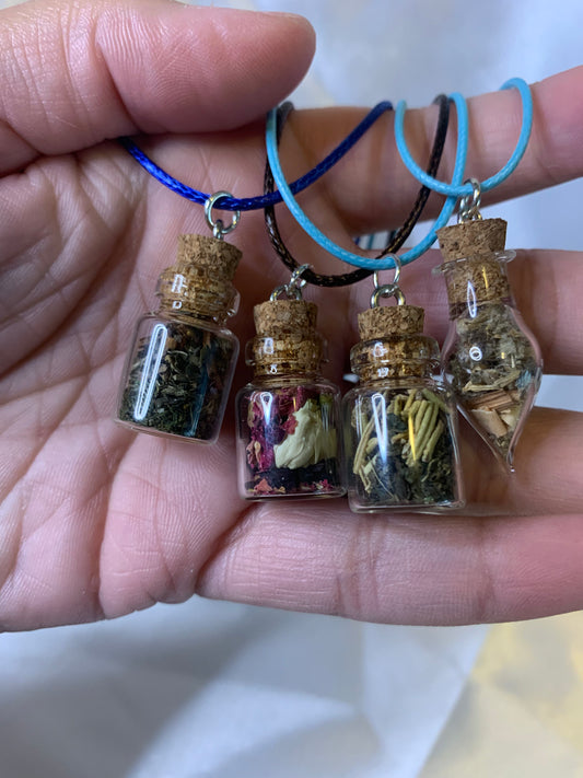 spell bottle pendants