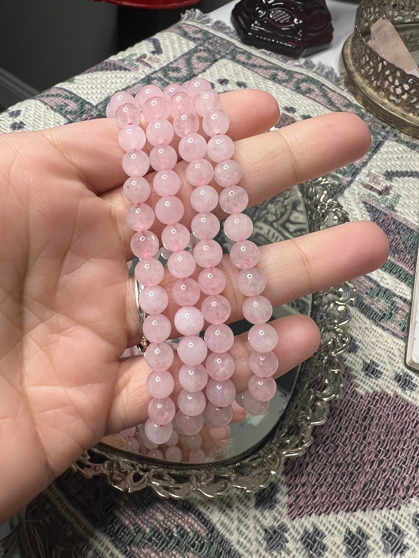 rose quartz bracelets