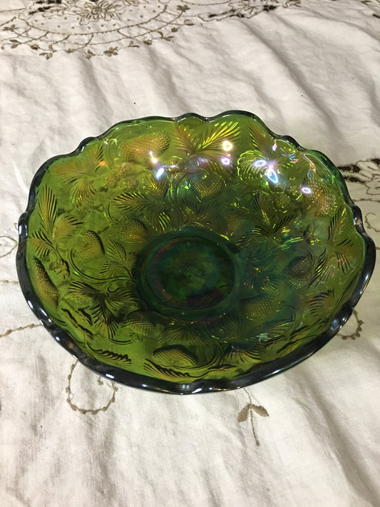 iridescent green bowl