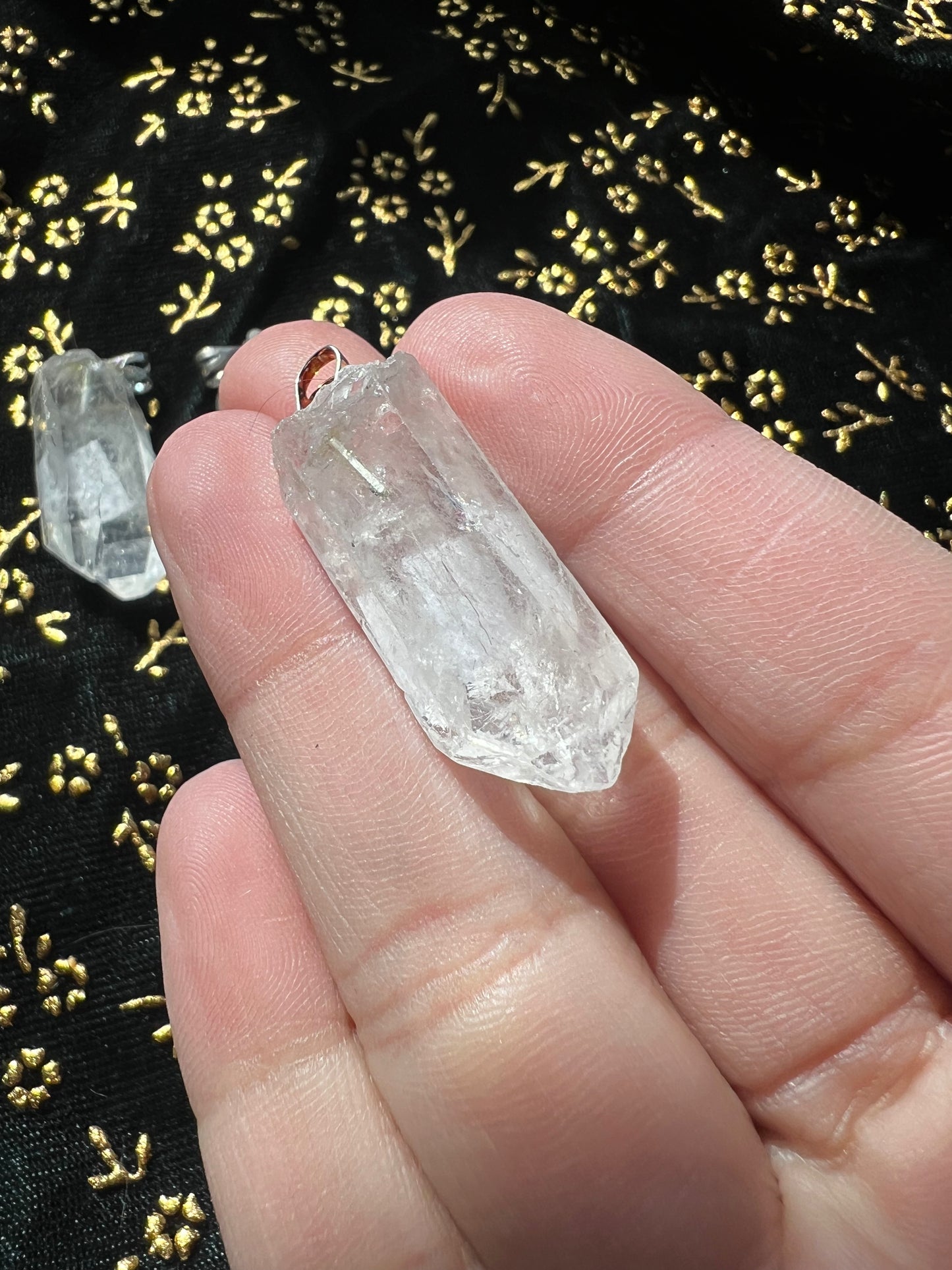 clear quartz pendants