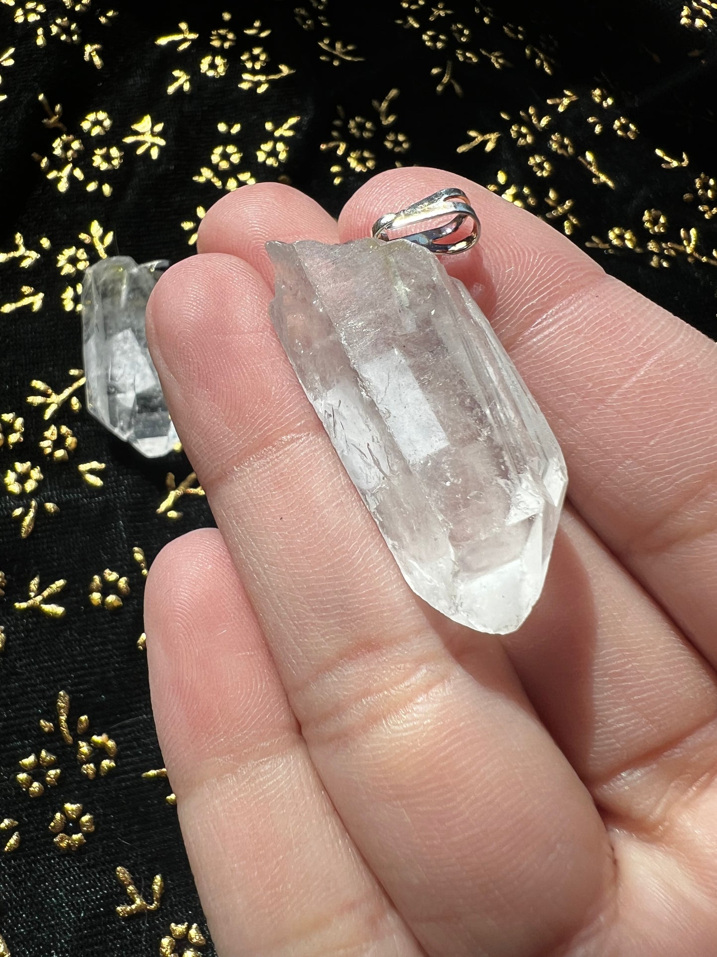 clear quartz pendants