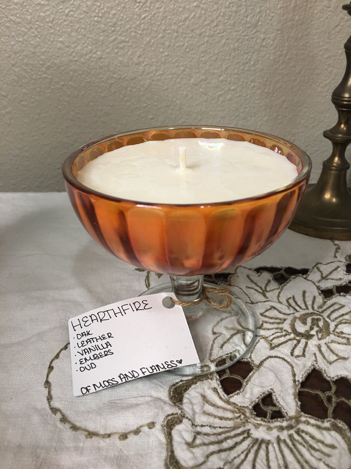 “hearthfire” candle