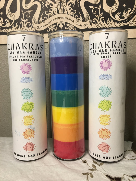 chakra seven-day candles