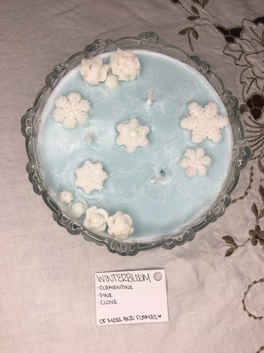 “winterbloom” candle