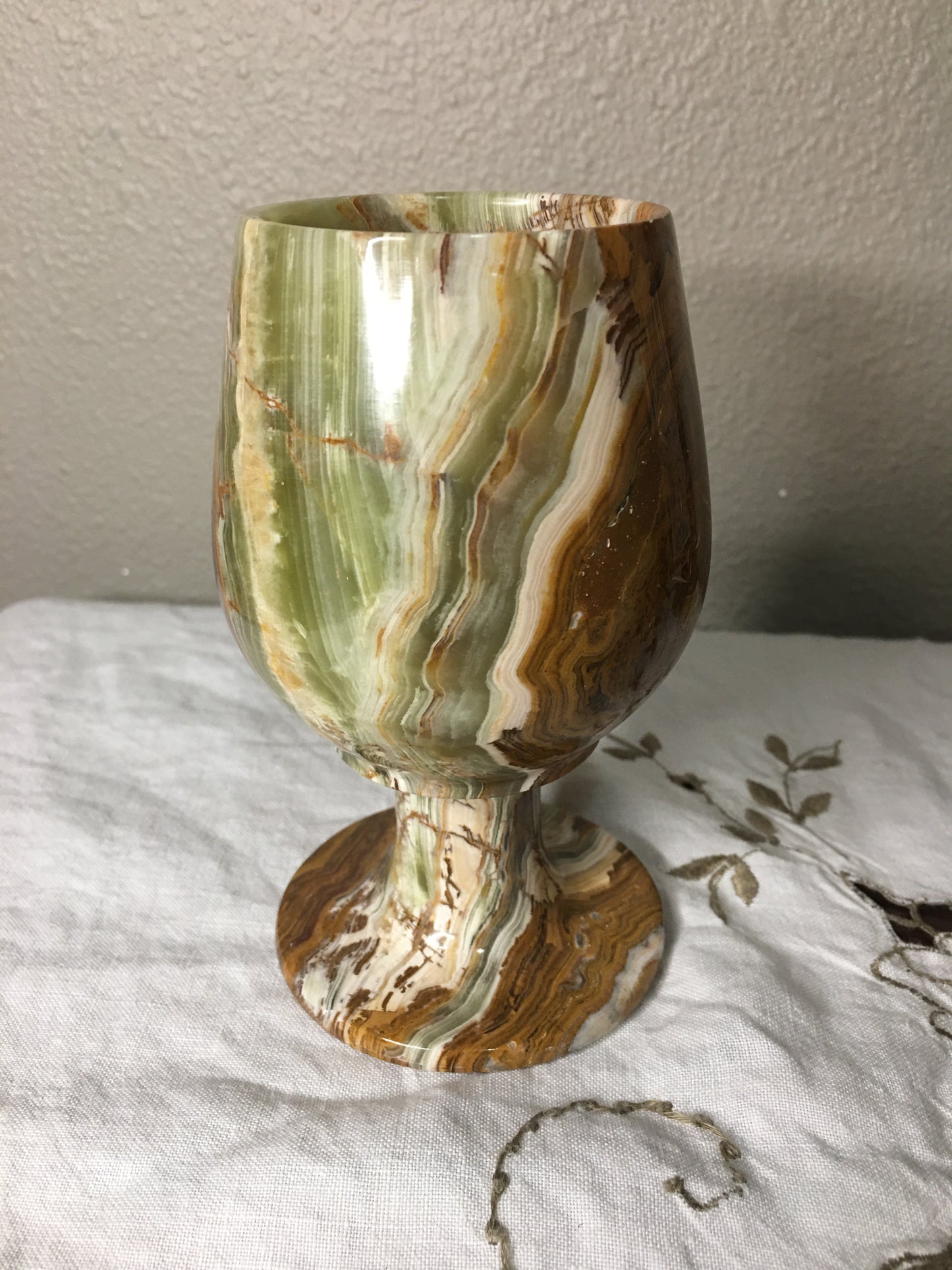 green onyx goblet