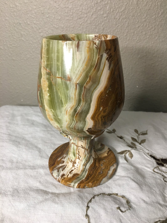 green onyx goblet