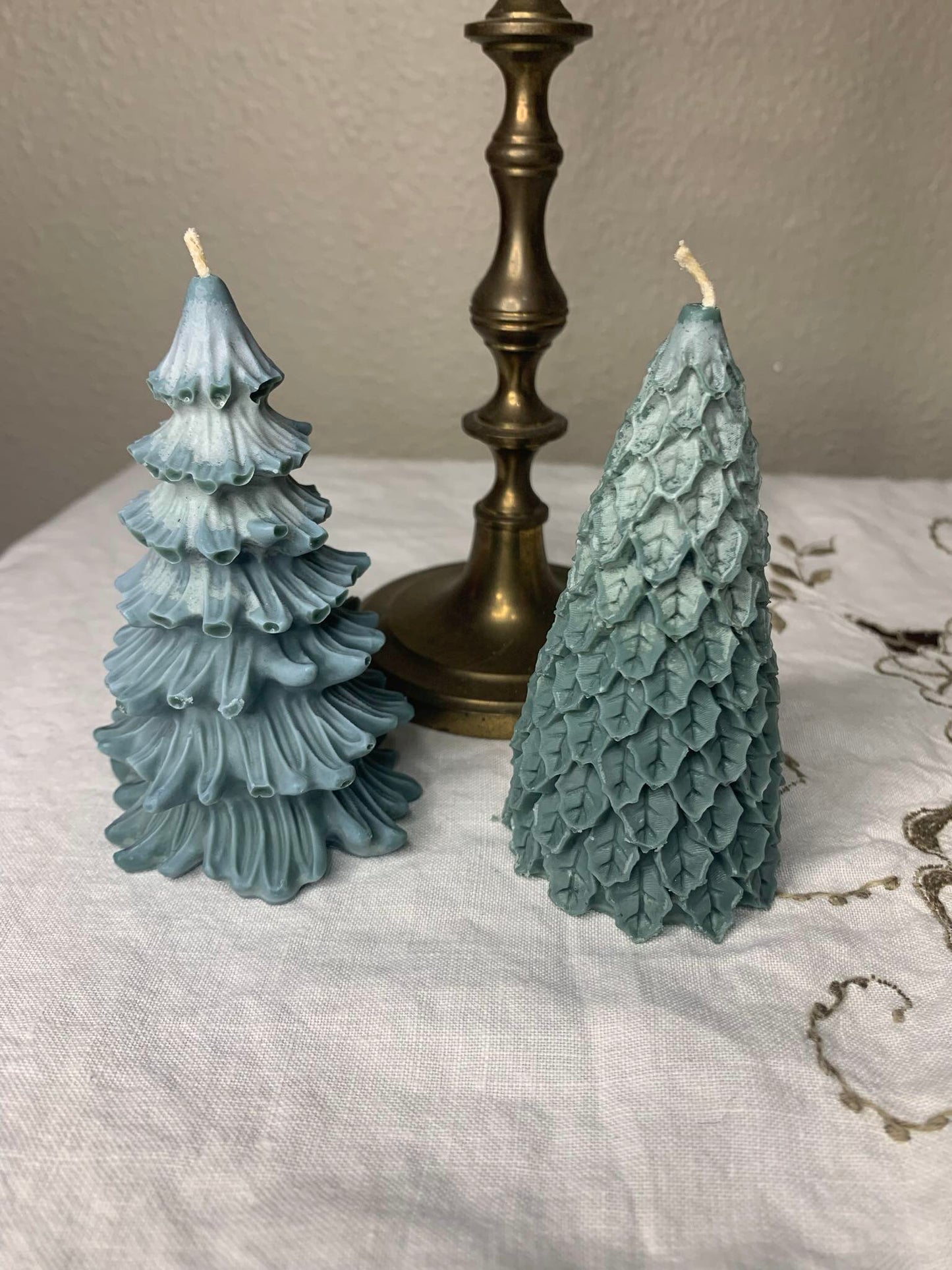 “evergreen” tree candles