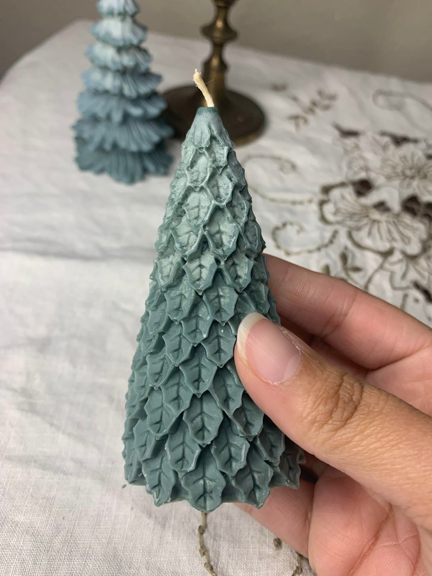 “evergreen” tree candles