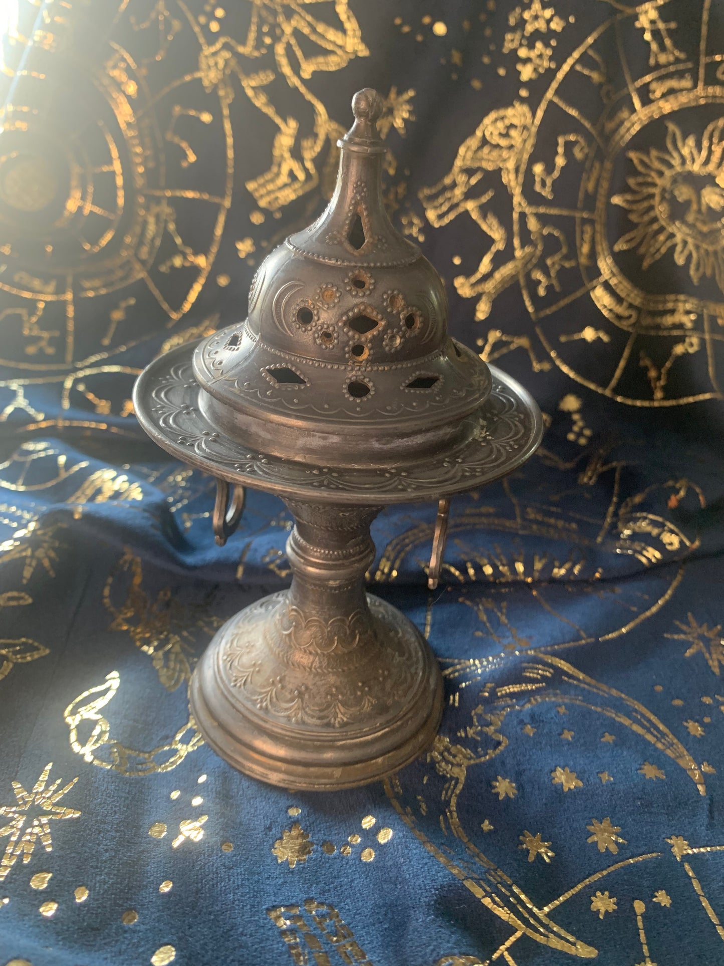 silver made in france incense burner