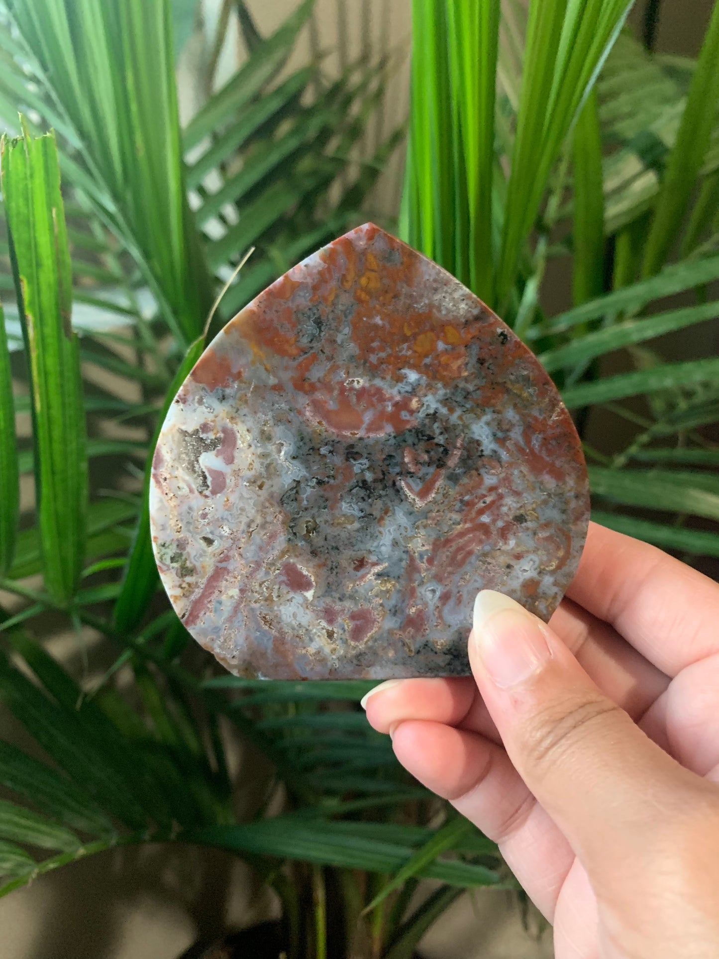 colorful moss agate freeform