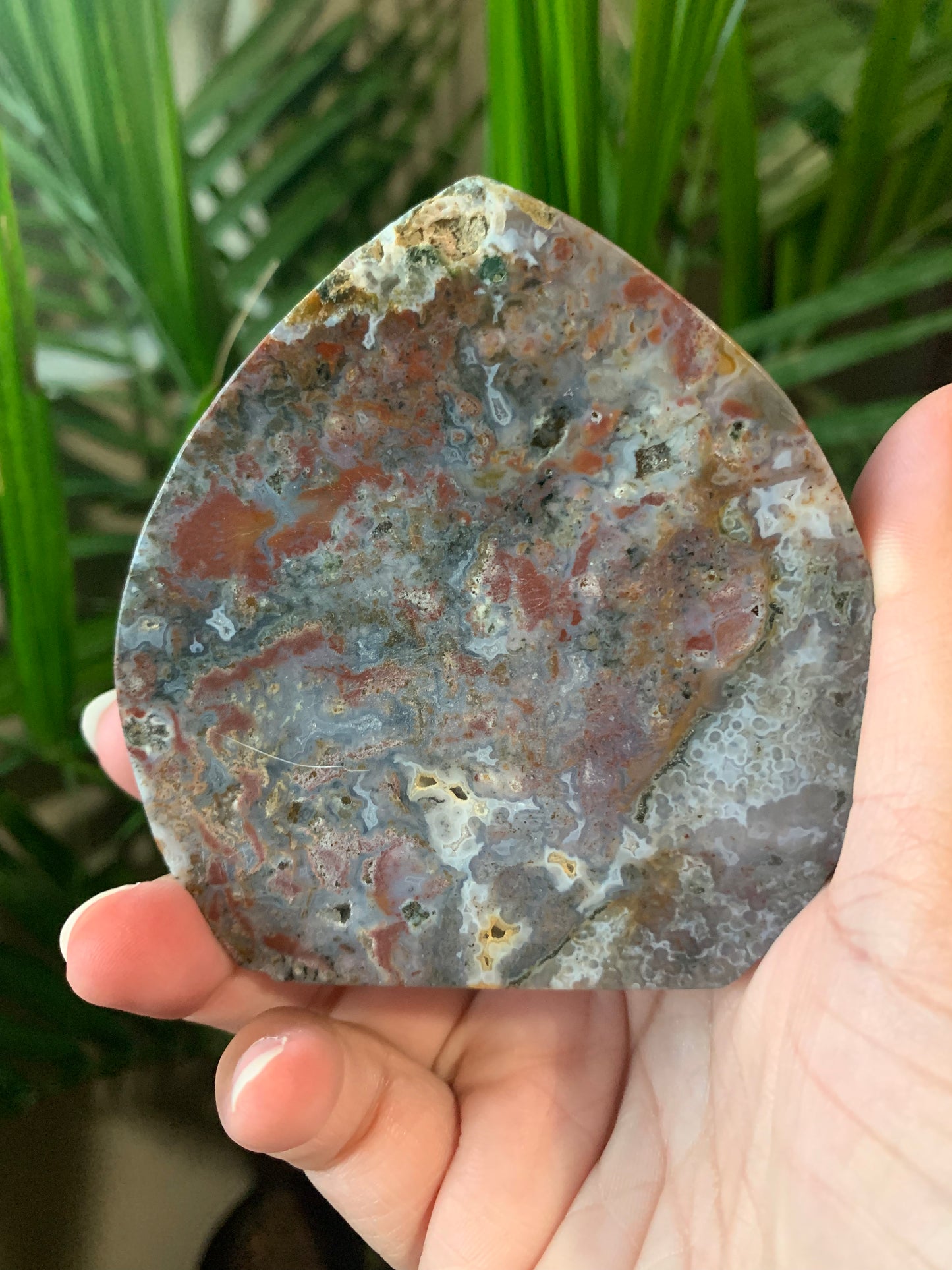 colorful moss agate freeform