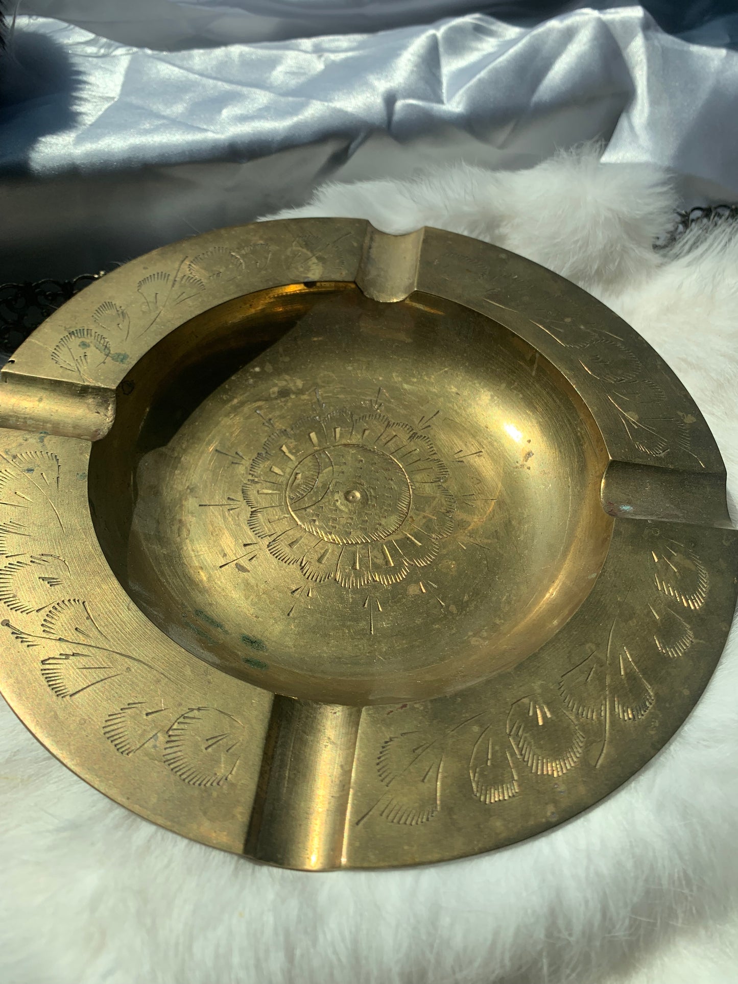 brass ashtray