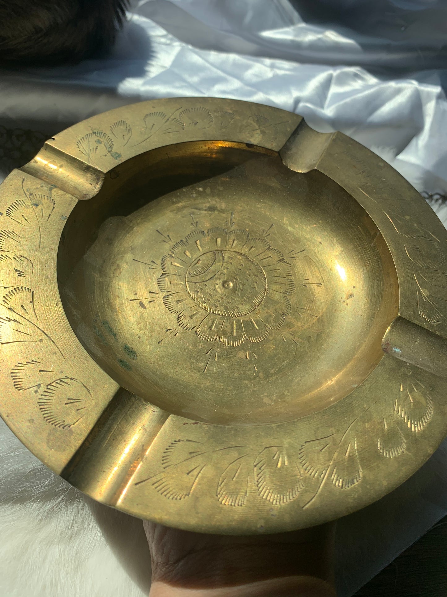 brass ashtray