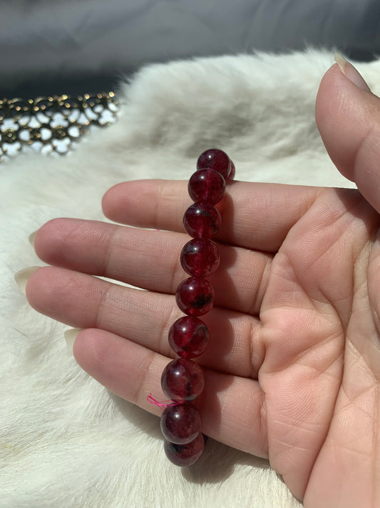 strawberry quartz bracelet