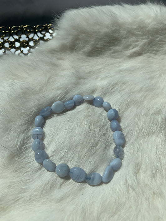 blue lace agate bracelet