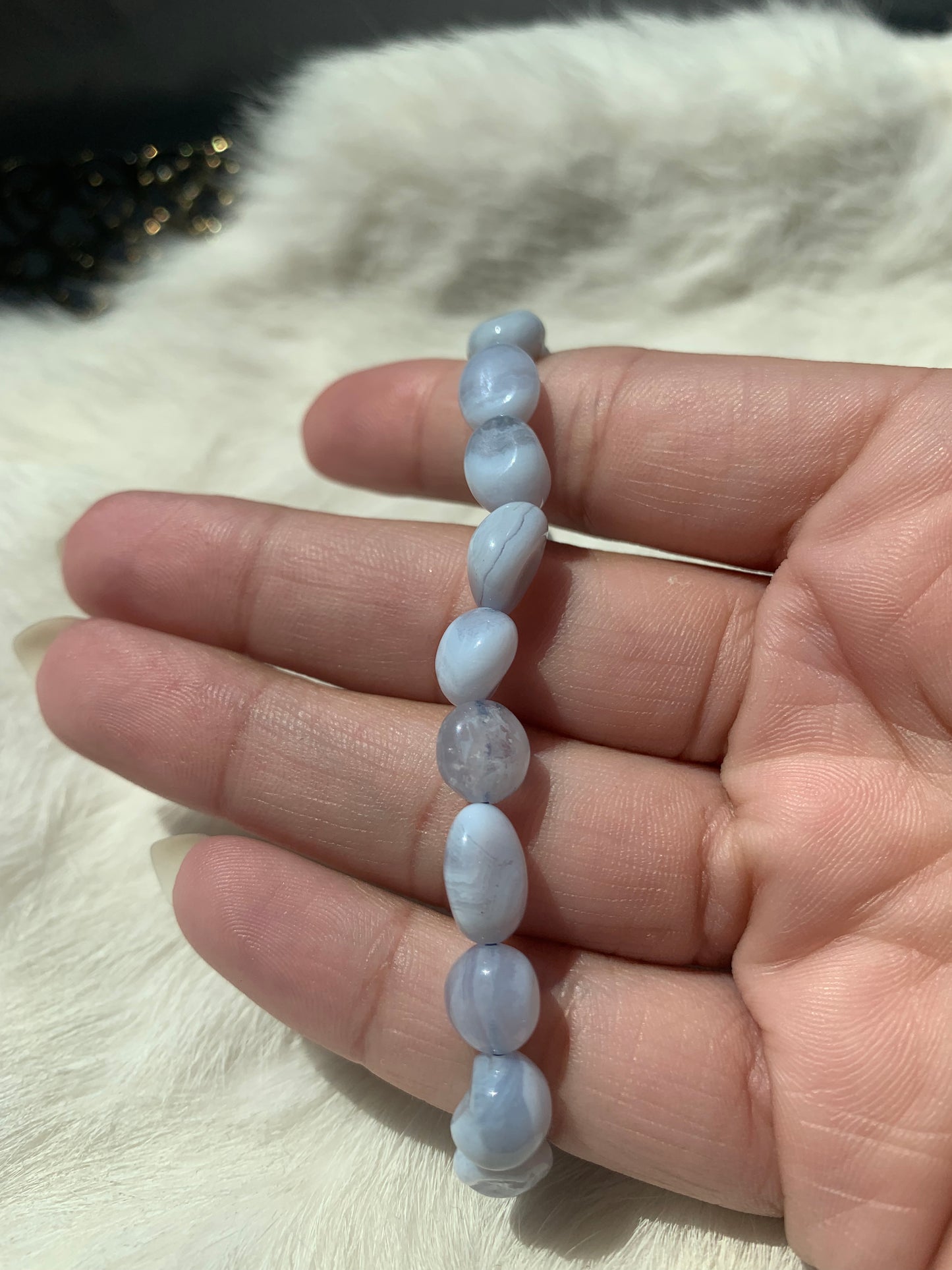 blue lace agate bracelet