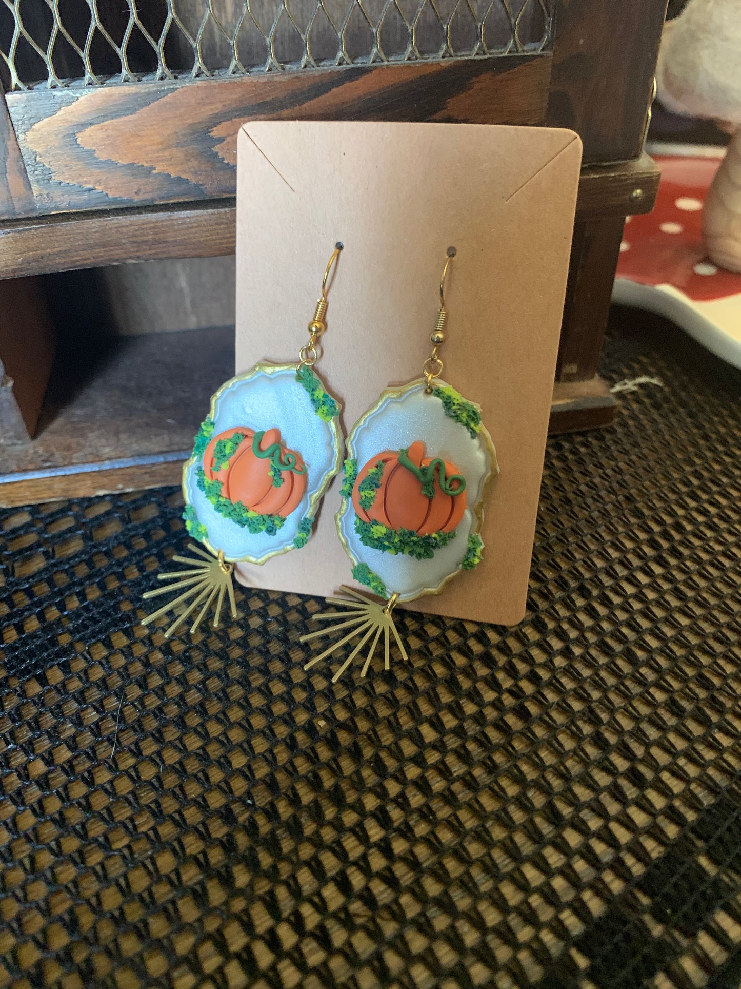 “pumpkin patch” earrings