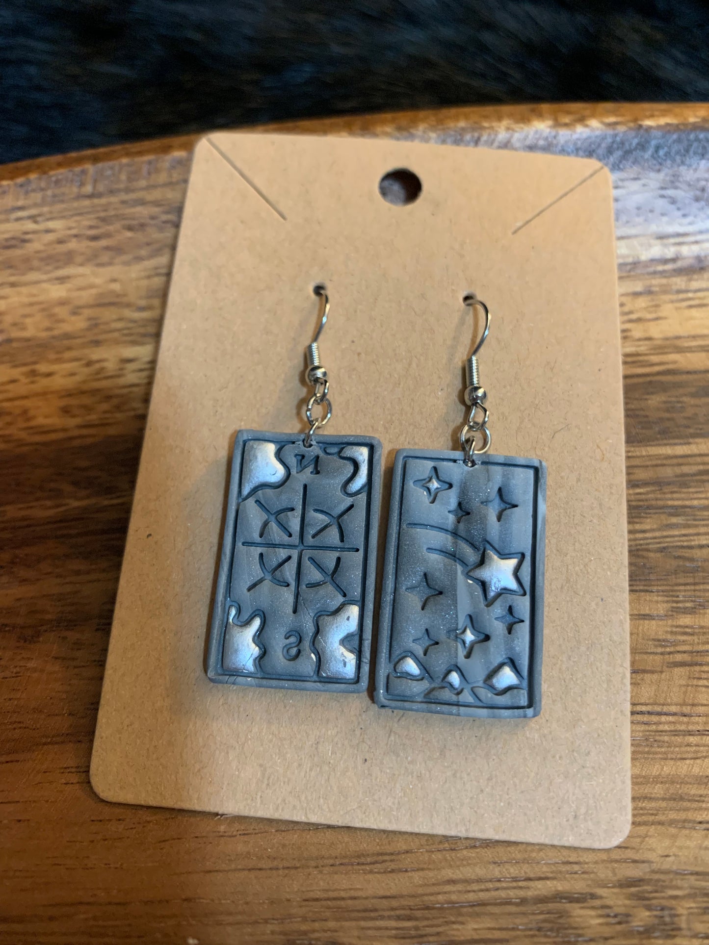 tarot card earrings